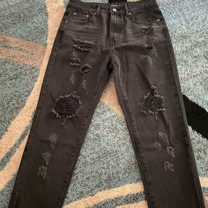 Nasty gal high waisted distressed jeans